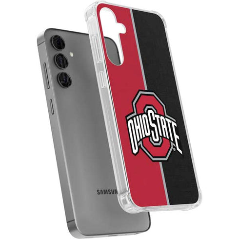 Ohio State University OSU Buckeyes Split Galaxy S24 Plus Clear Case